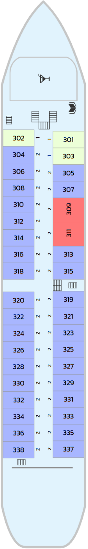 Схема палубы