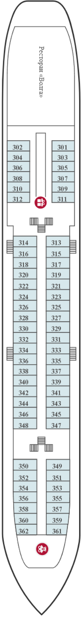 Схема палубы