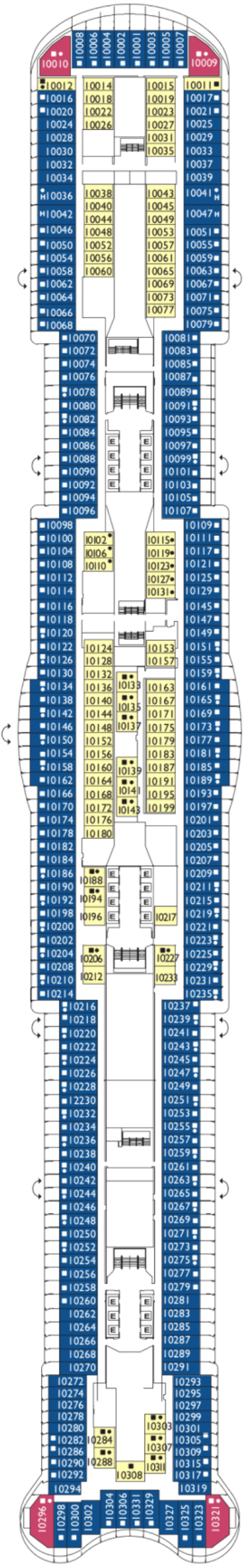 Схема палубы