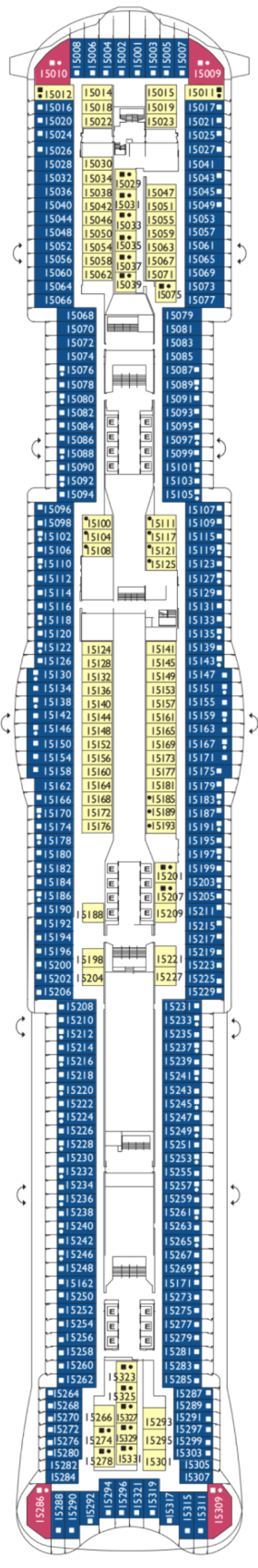 Схема палубы