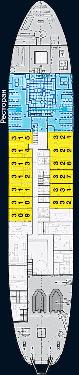 Схема палубы