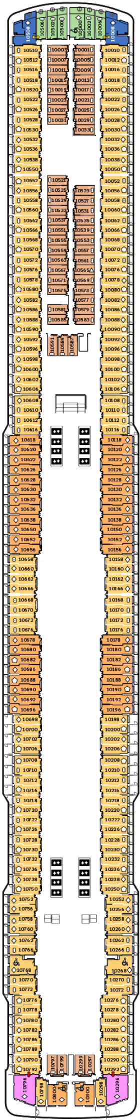Схема палубы