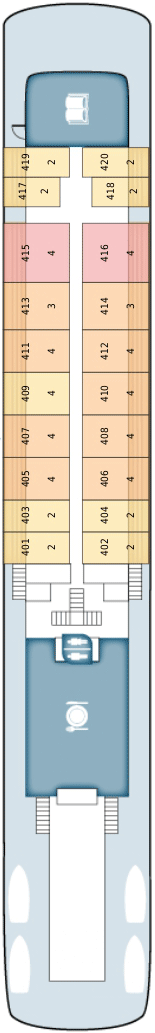 Схема палубы