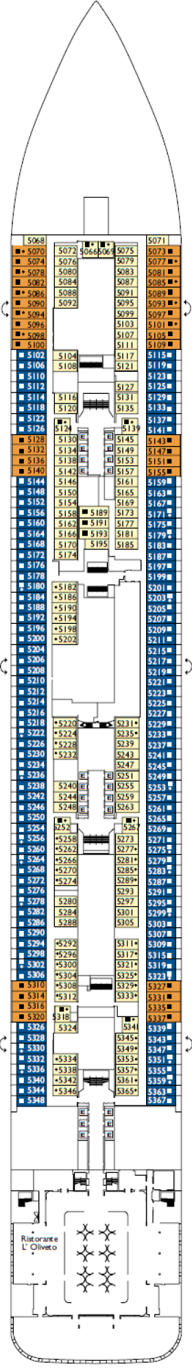 Схема палубы