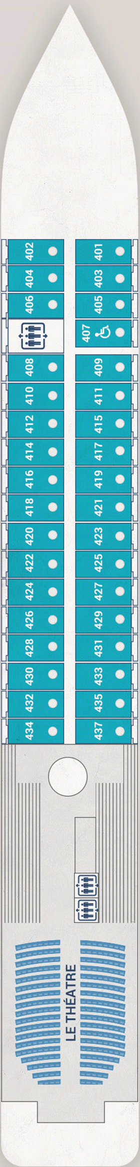 Схема палубы