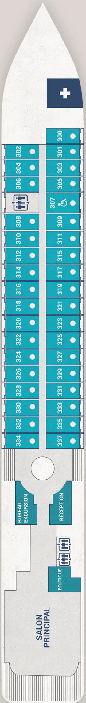 Схема палубы