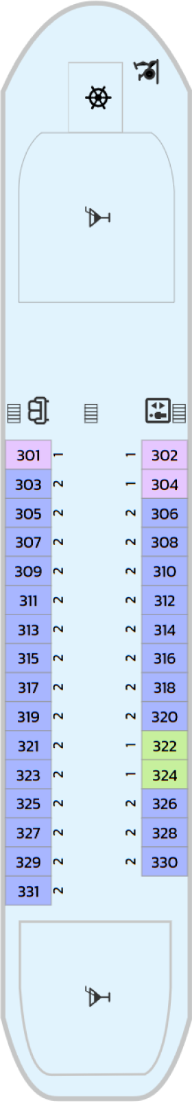 Схема палубы