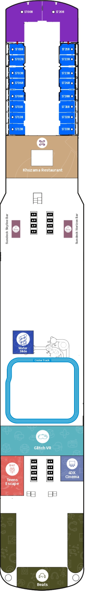 Схема палубы