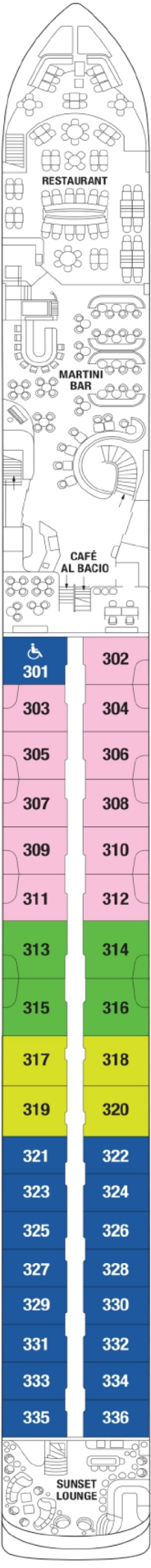 Схема палубы