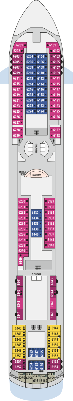 Схема палубы