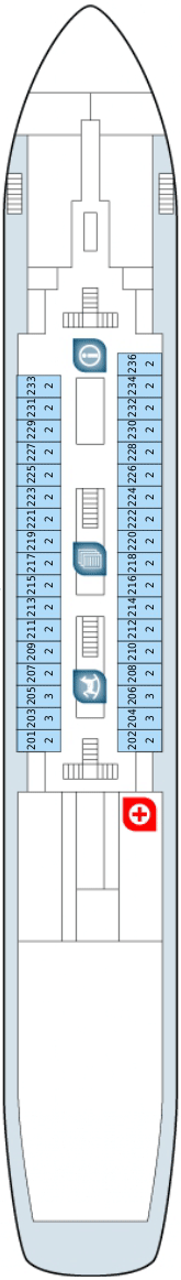 Схема палубы