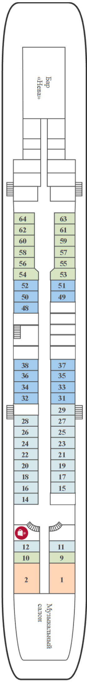 Схема палубы