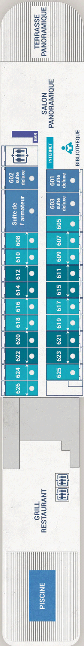 Схема палубы