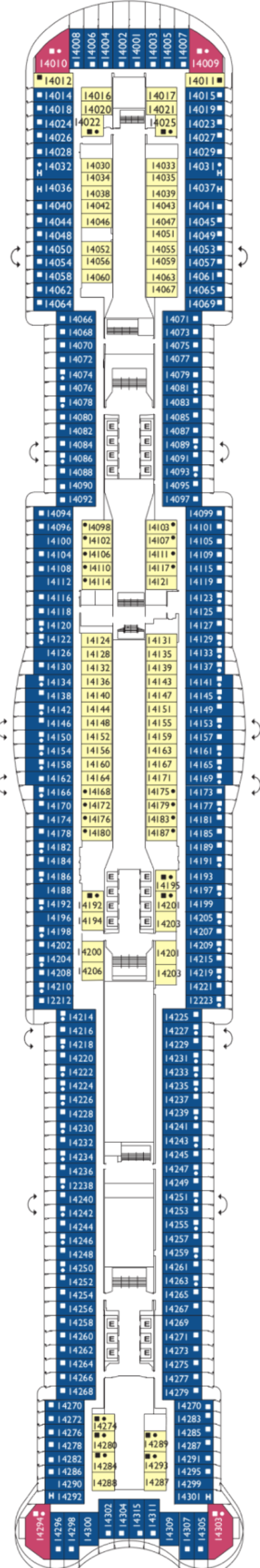 Схема палубы