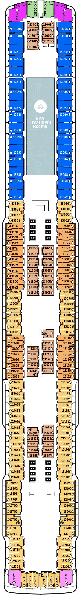Схема палубы