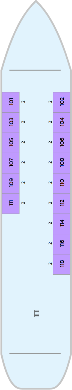 Схема палубы